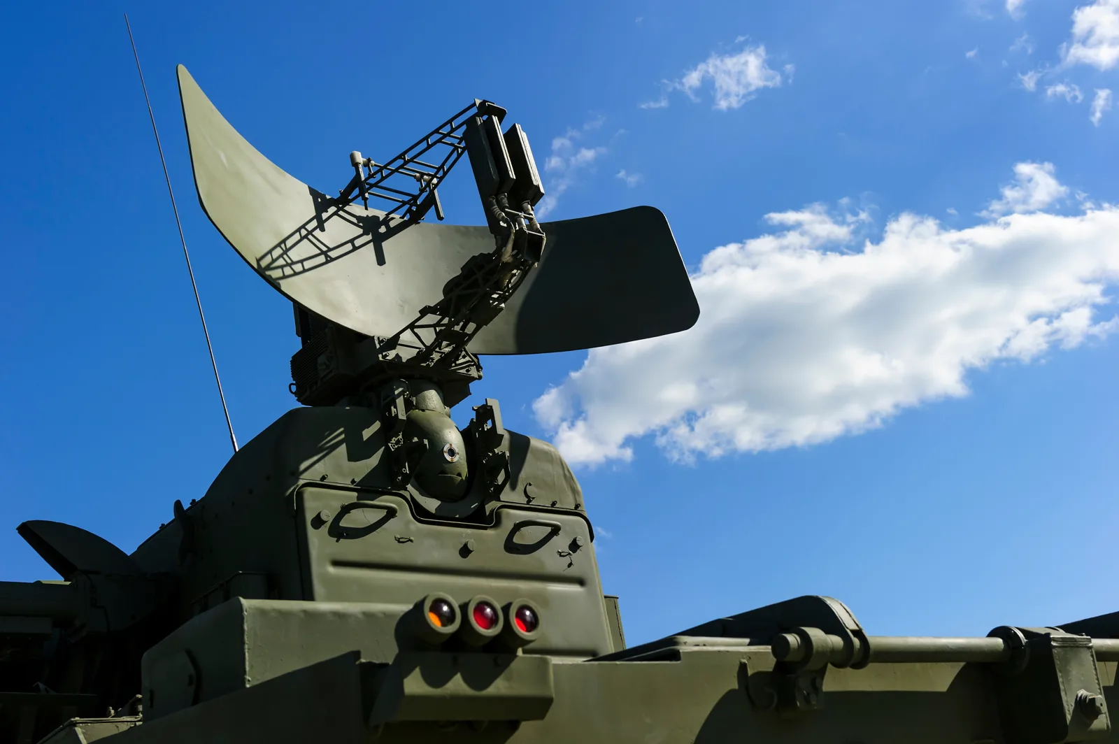 Military hardware in the field